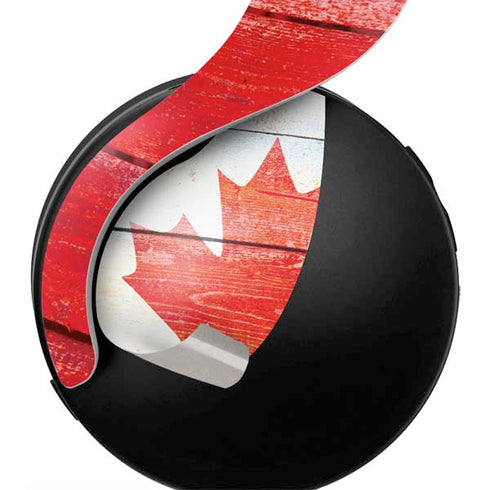 Canada Flag Light Wood PULSE 3D Wireless Headset for PS5 Skin